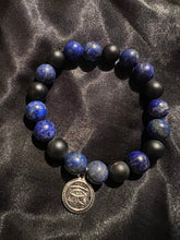 Load image into Gallery viewer, Power Eye Lapiz Lazuli Crystal Bracelet
